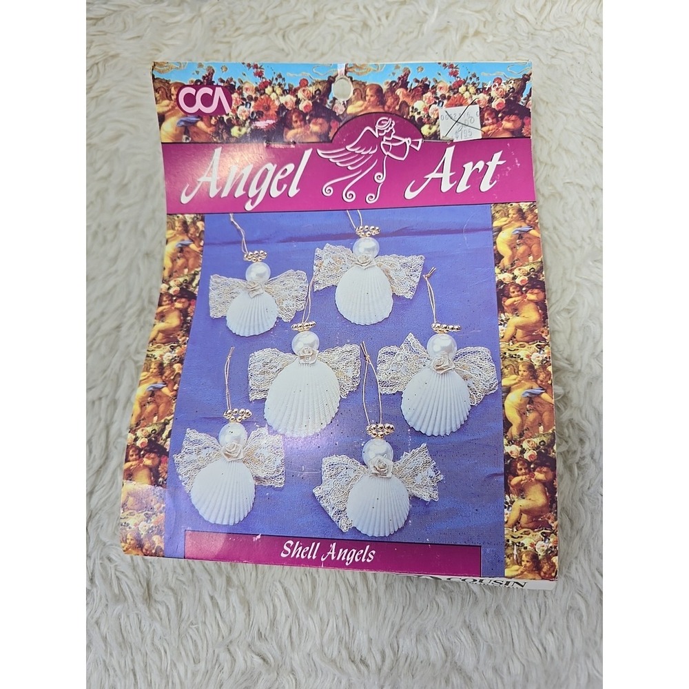 Vintage Angel Art Shell Angels Ornaments Craft Kit Makes 6 Angels Christmas Tree